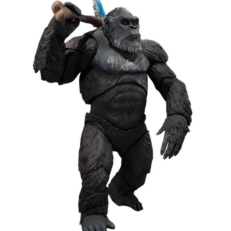 Bandai Original S.H.MonsterArts Skar King&Kong Kim 150mm&145mm Anime Action Movable Figurine Model Toys  Model Gifts for Boys