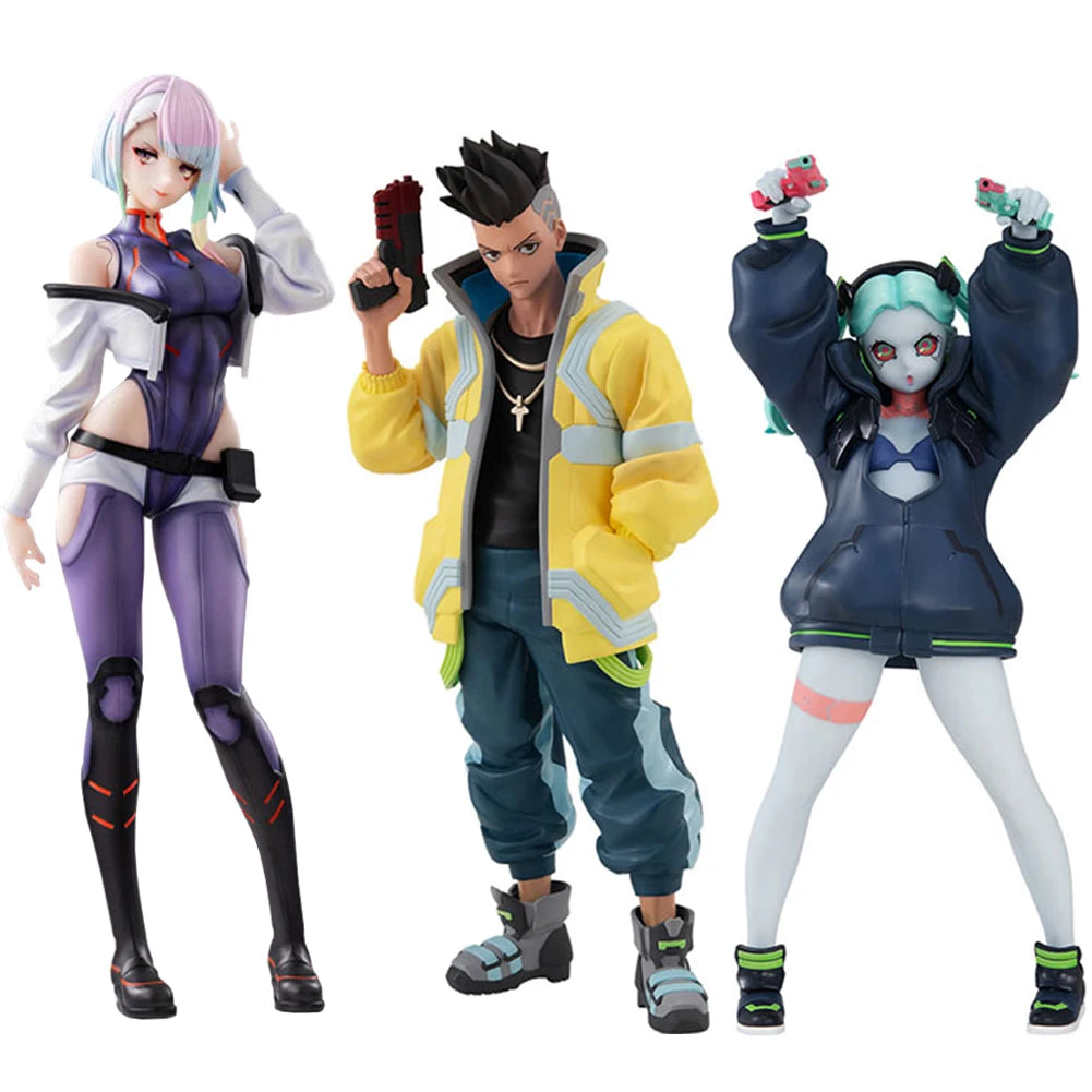 Anime David Martinez figure David Lucy Rebecca action figure David Lucy Rebecca figurine Doll Model Toy Collect Statue Gift 22cm