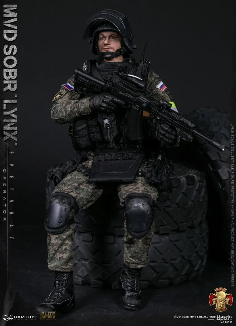 【MT】DAMTOYS NO.78058 RUSSIAN SPETSNAZ MVD - SOBR LYNX 1/6 Action Figure Model Toy Gift