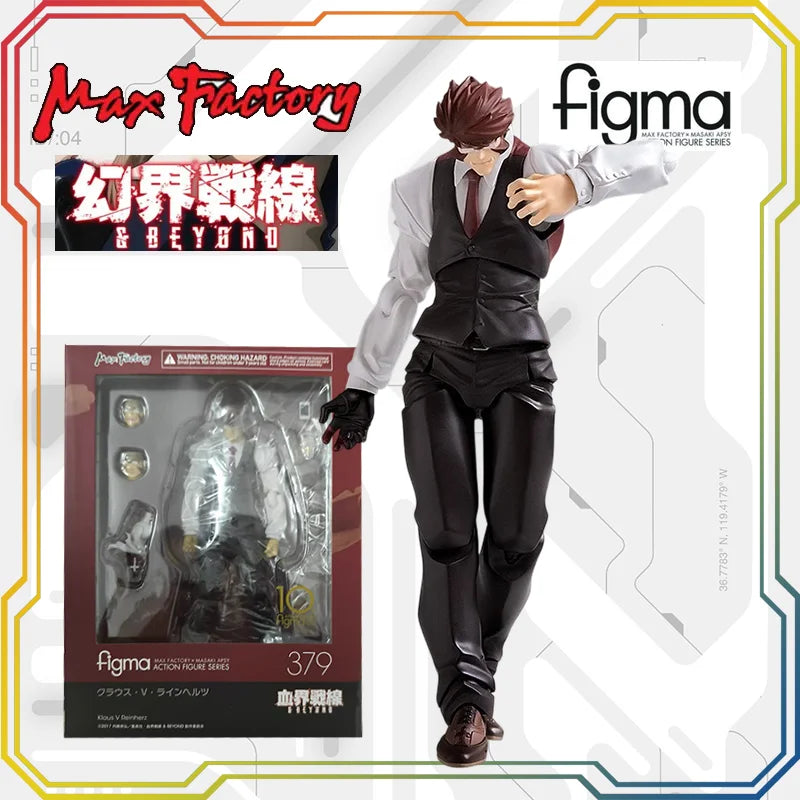 [in Stock]Max Factory Figma #379 Klaus V. Reinherz Blood Blockade Battlefront & Beyond Action Figure Collectible Model Toy
