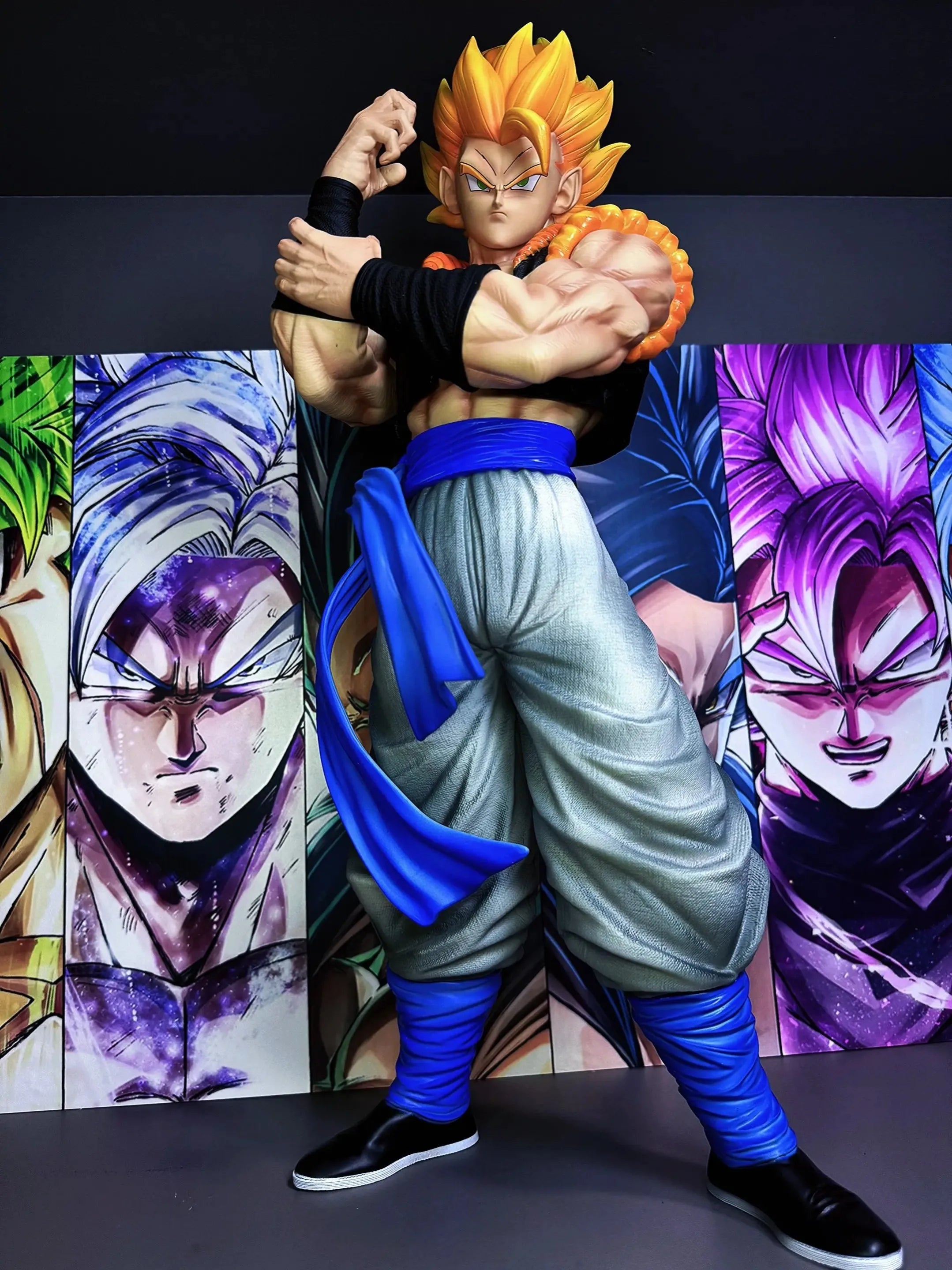 50 cm DX JT Dragon Ball Anime Figur Gogeta Broli Super Modell Peripherie Action Figur Desktop Dekoration Geschenk Spielzeug Kinder