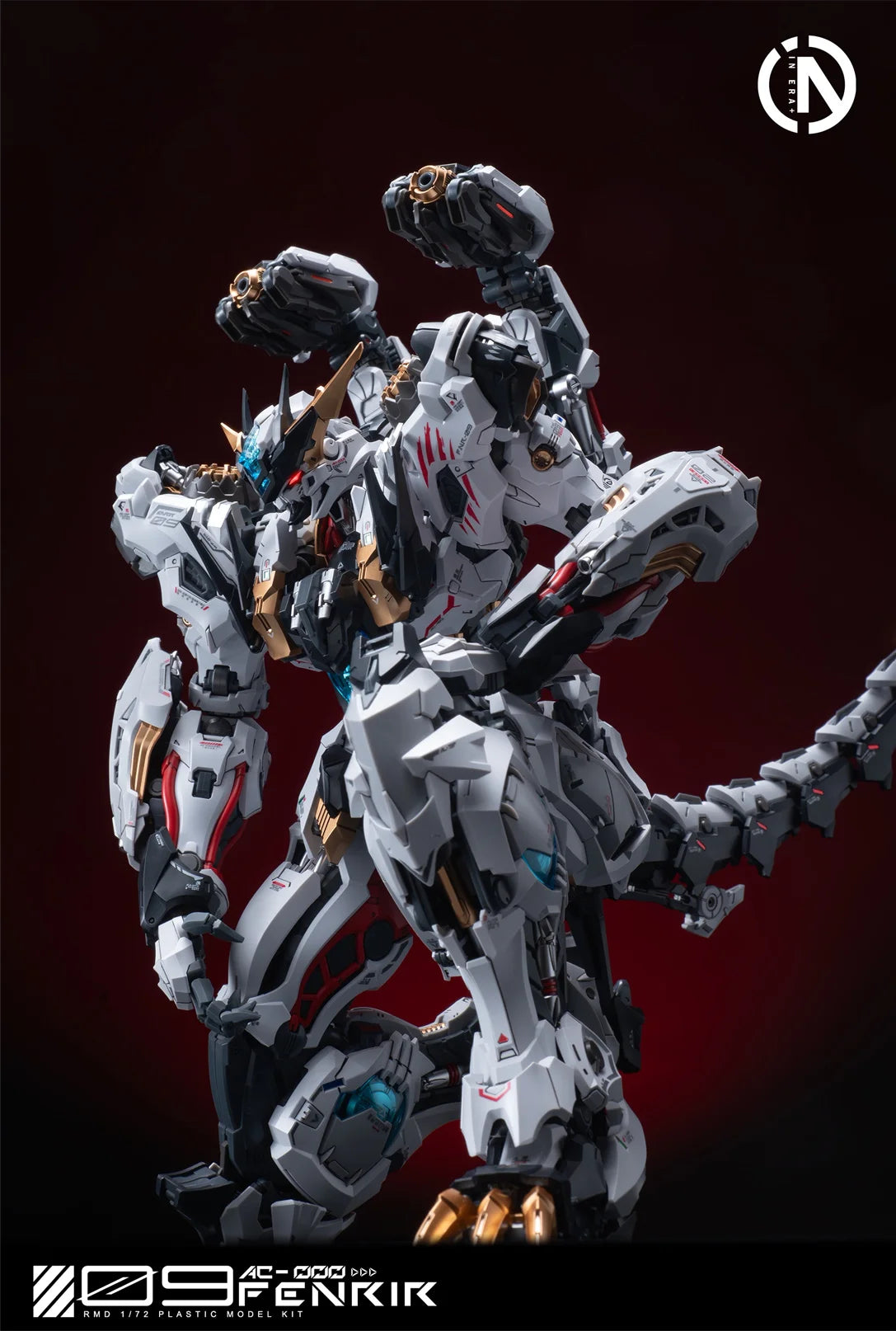 In Stock IN ERA+ FNR-09 FENRIR Assembling Model Mecha Toys  Infinite Dimension RMD 1/72 PLASTIC MODEL KIT Wolf king