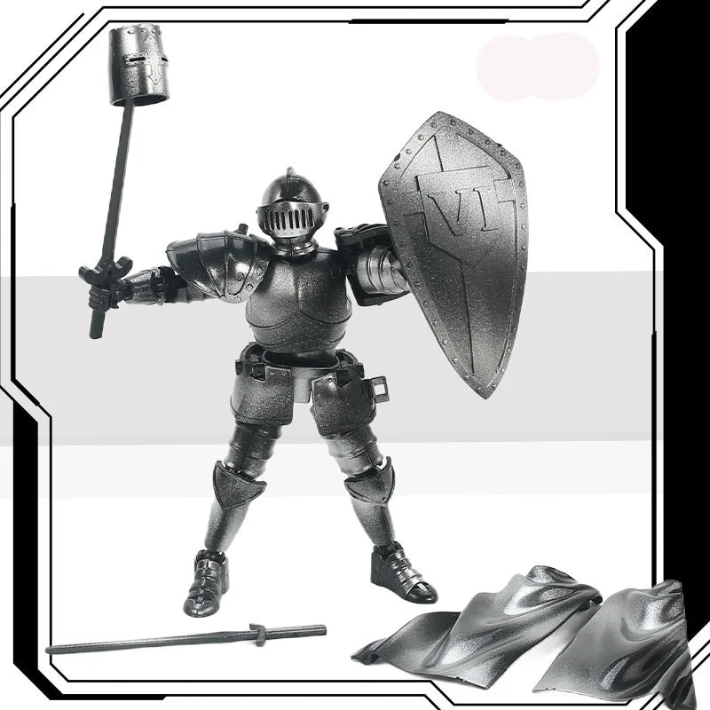 Middle Ages Warrior Action Figure Toys Retro Joint Mobility Knights Collectible Model Toy For Kids Adult Stress Relieving Gifts