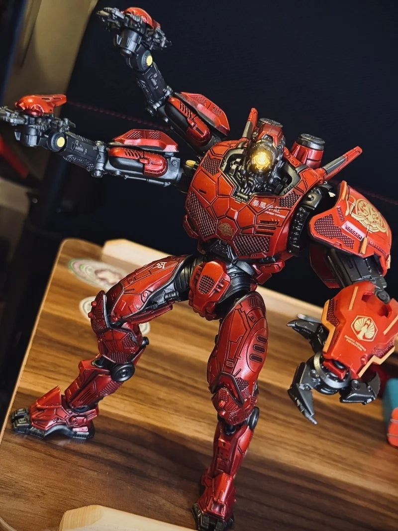 Crimson Typhoon Pacific Rim  Mecha Genuine   Movable Action Figures Gipsy Danger Model Toys Gipsy Avenger Boy Birthday Xmas Gift
