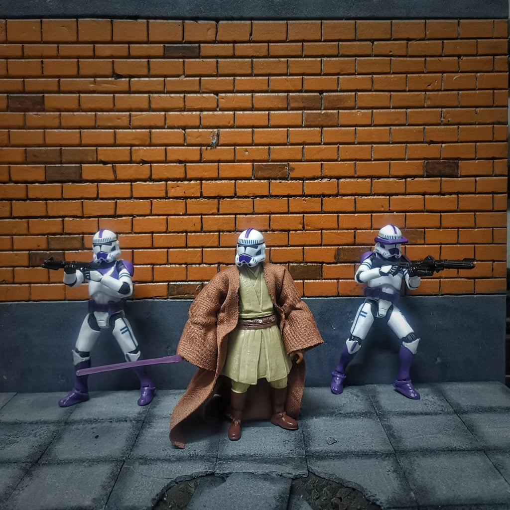 Star Wars 3.75 Inch  Clone Trooper 1/18 187th Legion  Shock Coruscant Guard Action Figure Windu Fox  Toys Model Loose