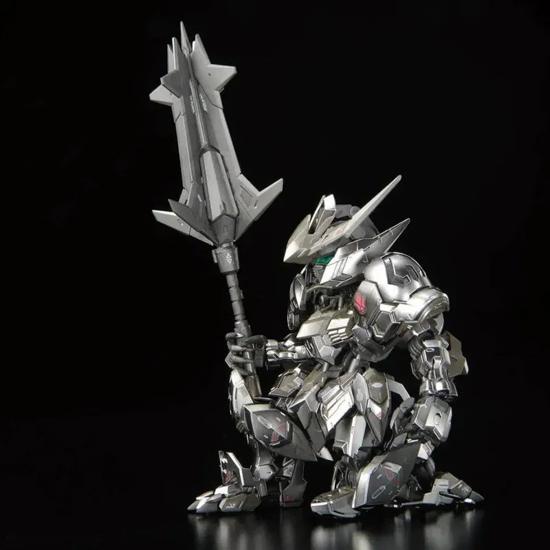 MGSD Base Limited Barbatos Iron Blooded Electroplating Silver Color Mech Assembly Model Kit Action Figure Decorative Boy Toys