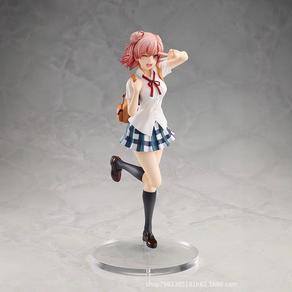 Yuigahama Yui Anime Model Figure - Beautiful Young Girl Garage Kit for Desk Decoration Cute Ornaments Ideal for Animation Fans