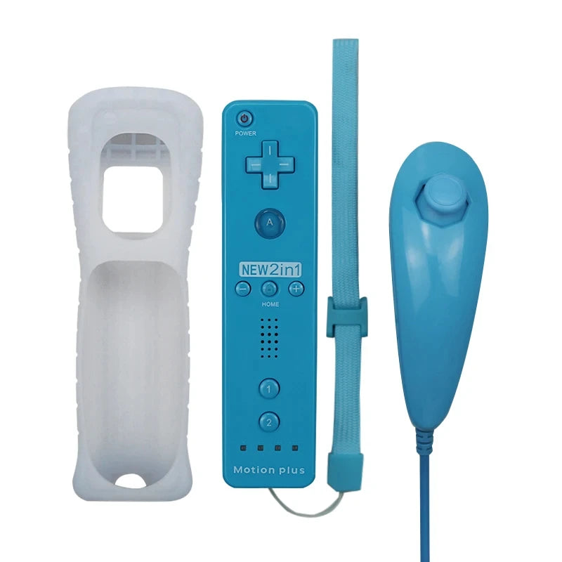2 in 1 Wireless Remote Compatiable with  Wii U Joystick Gamepad Controller Set Motion Plus  Video Game for Wii Accessories
