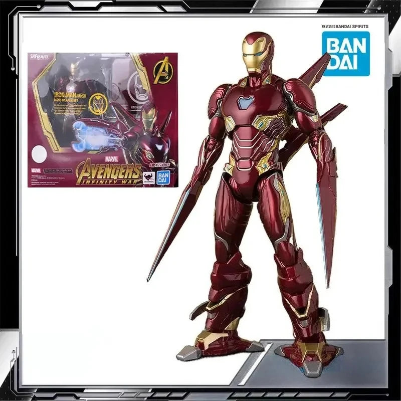 Bandai Original MODEL KIT SHF Infinity War War Machine Character Model Toy Gift Collection Anime Figure Model Toy