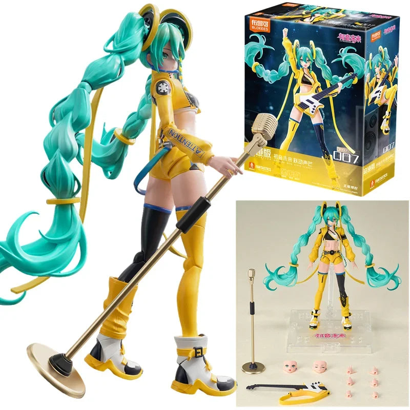 New Blokees Hatsune Miku Fantastics Series Building Block Cartoon Anime Assembly Figurine Ornament Collection Toy Birthday Gift