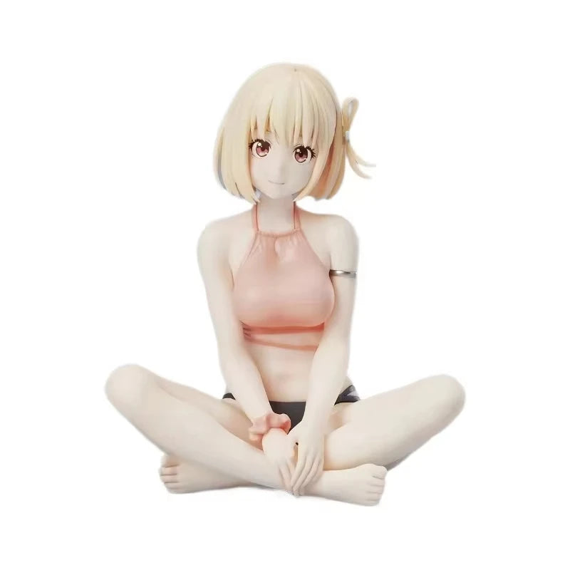 Lycoris Recoil Аниме Фигурки Nishikigi Chisato Кукла Екшън Фигурка Лолита Сладко Момиче Декорация Модел Играчки за Подарък