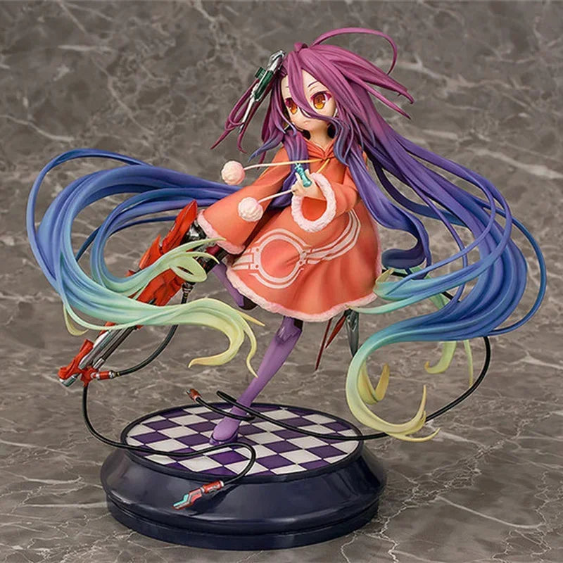 No Game No Life Figuren Zero Shiro Stephanie Dola 22cm Anime Modell Puppen Figuren Action Schwi Jibril Fairy Shampoo Figur