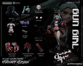 IN STOCK Romankey 1/12 Scale Collectible Figure Anime Gun Girl Rebecca Punk Cool Battle Girl 6Inch Women Soldier Action Figure