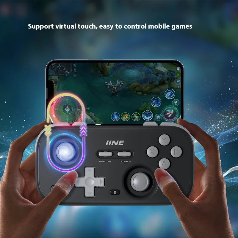 IINE Retro Card Gamepad Mini Portable Bluetooth Wired Dual Mode Game Controller