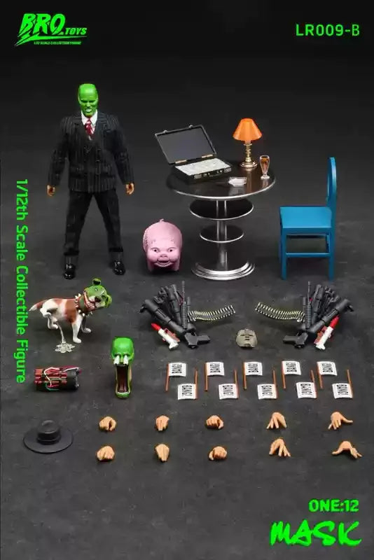 Hot Action Figure The Mask 1/12 Scale Lr009a Lr009b Jim Carrey Character Movable Model Collectible Toy Gift For Fans Ornament