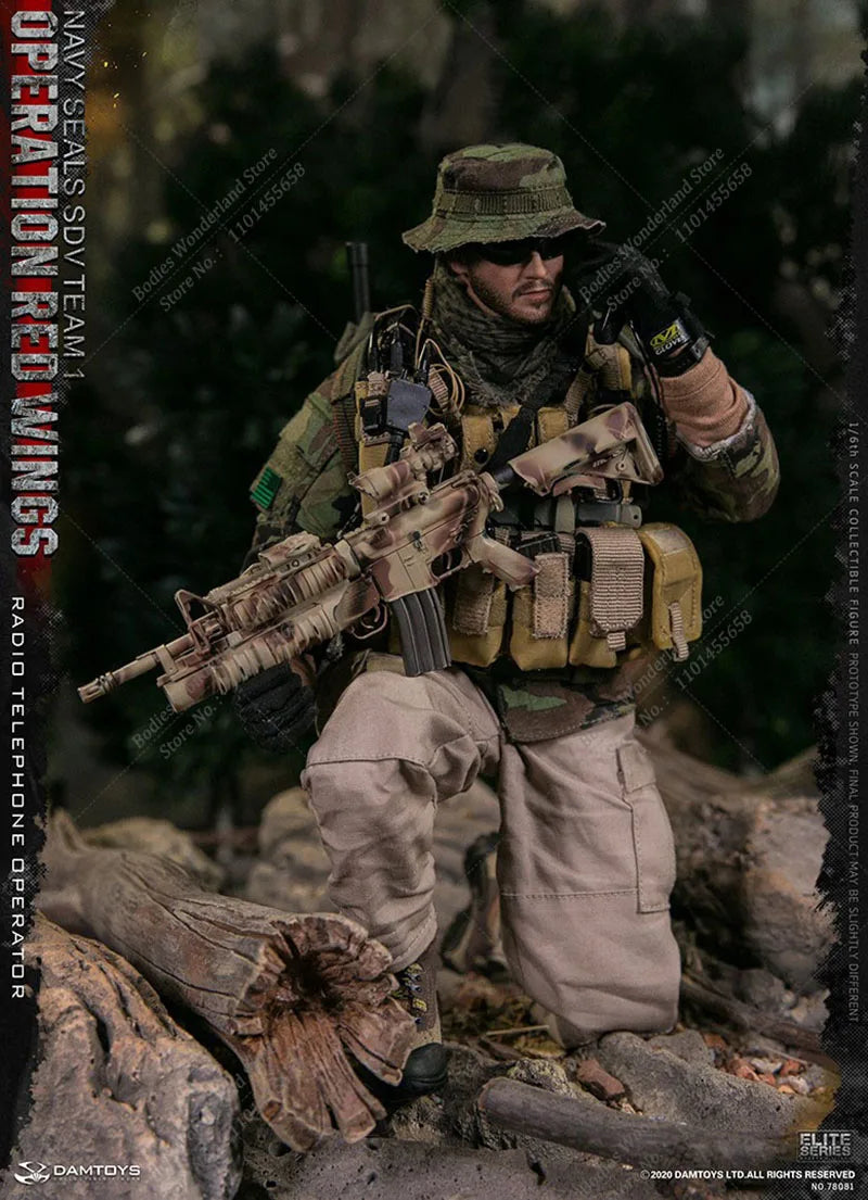 In Stock DAMTOYS DAM 78081 1/6 Scale Operation Red Wing Male Radio Operator 12Inch Male Solider Action Figure Full Set Model Toy