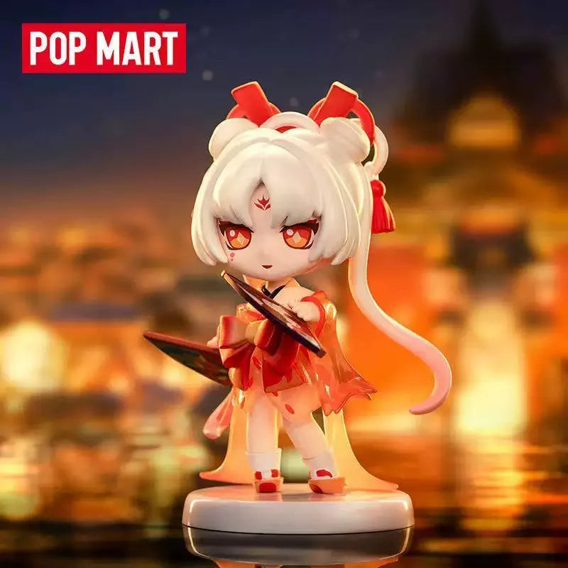 Authentic POPMART Onmyoji Series Blind Box Figure Chic Collector's Item Desktop Accent Premium Present for Onmyoji Devotees