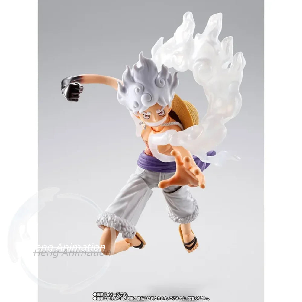 In Stock  Bandai S.H.Figuarts Shf One Piece Future Island Egghead Genuine Monkey D Luffy Gear 5 in Stock Figure Model Toys
