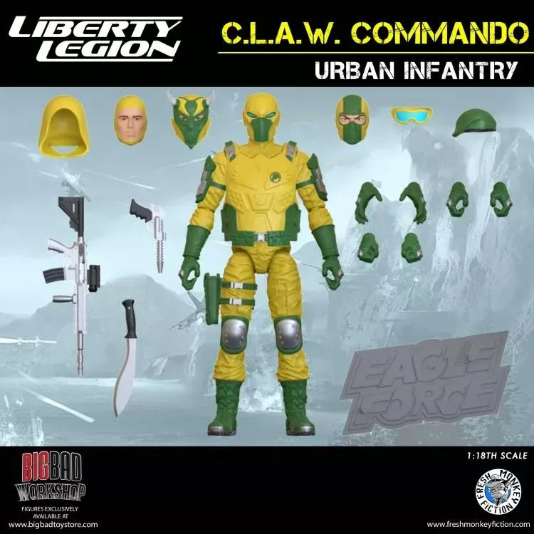 In Stock Fresh Monkey Fiction Eagle Force 4 Inch 1 18 Scale 2025 Fall Wave Action Figure Set Ninja Space Ape Captain Hunter