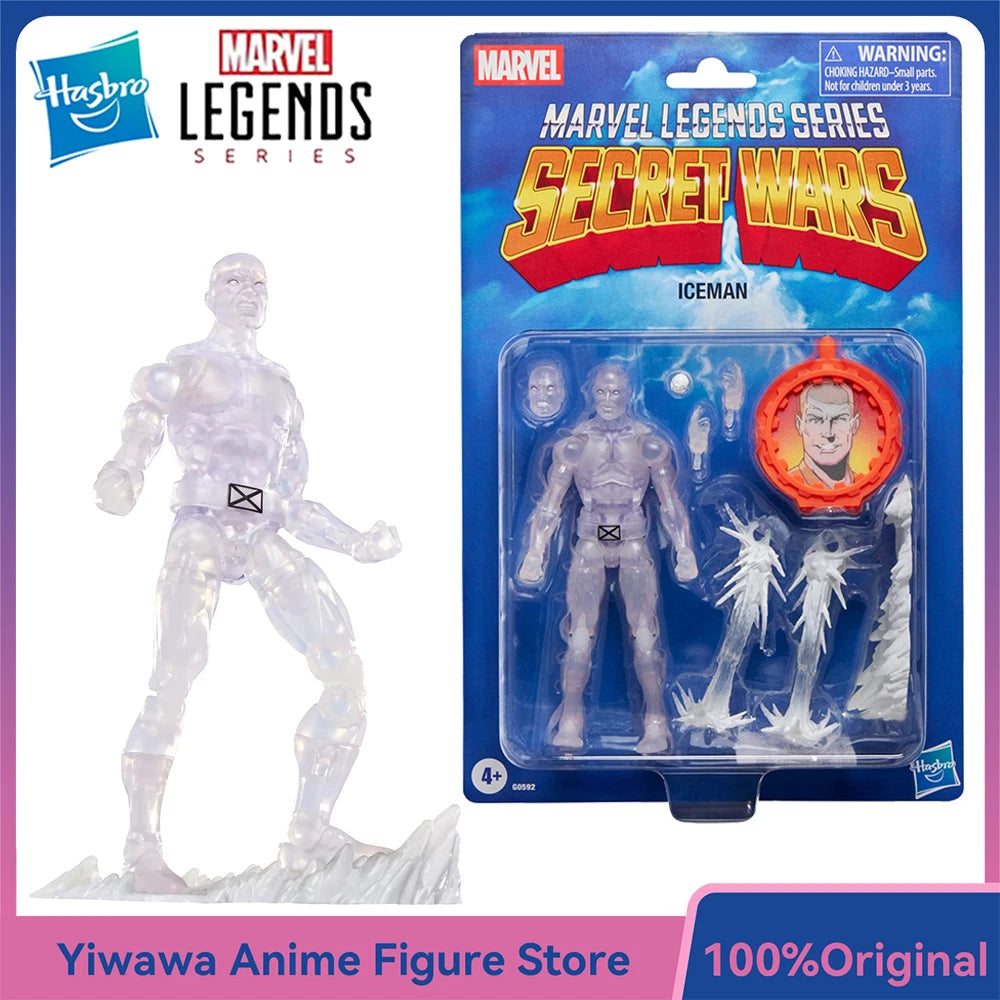 [In-Stock] Hasbro Marvel Legends Series Secret Wars Ice Man 6-Inch-Scale Collectible Anime Action Figure Model Toy Gifts