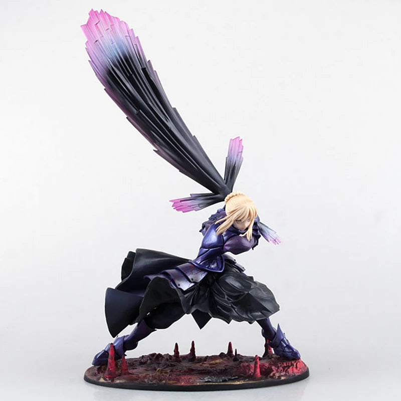 Fate/Stay Night Black Saber Altaria Pendragon Anime-Modellstatue Sammlerfigur Black Saber Dekoration Spielzeug Action Geschenk