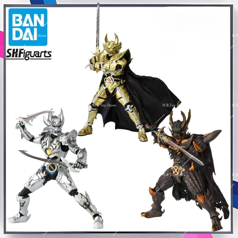 Bandai-KIT of Original SHF GARO Models Anime Action Figures Toys Gifts for Children Deformed Box Packaging ORIGINAL Box
