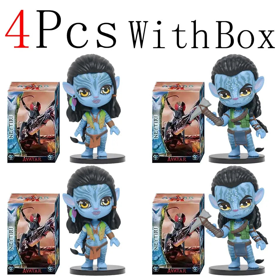 New popular Avatar: Fire and Ash cute Q-version figurine Jake Sully Neytiri PVC Figure Model Toys birthday gift Christmas gift