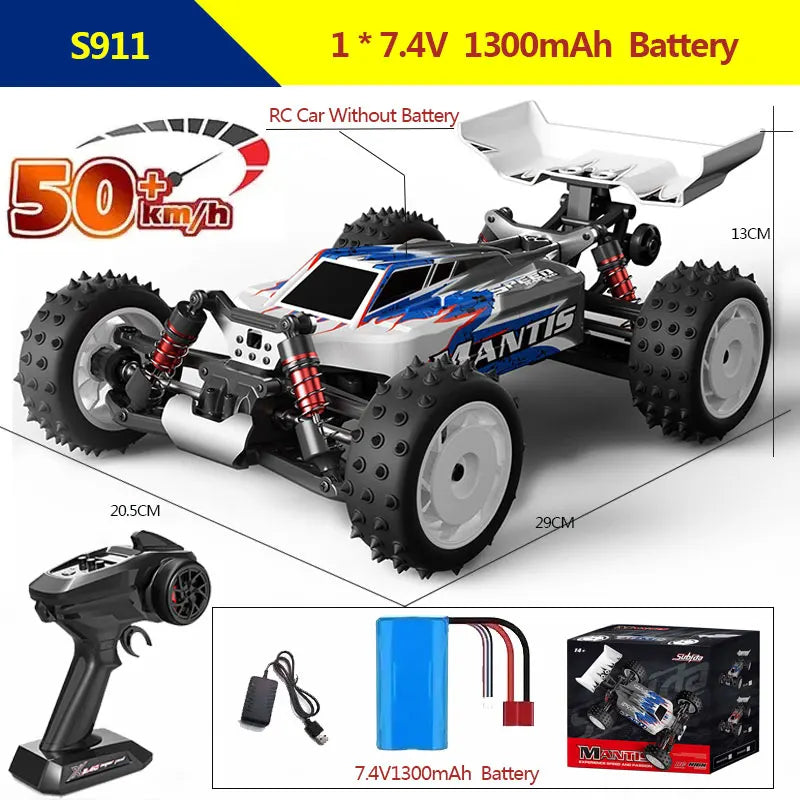 S911PRO 1:16 4WD RC кола 70KM/H или 50KM/H Колички за дистанционно управление Високоскоростен дрифт Безчетков Monster Truck за деца VS Wltoys 144001