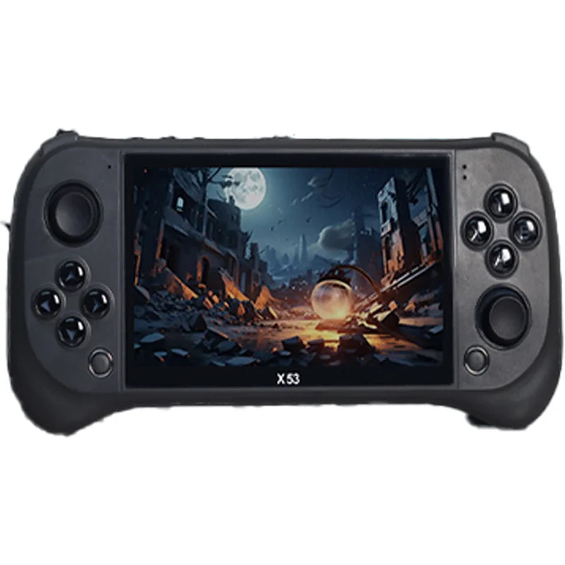 Children's Game Console X53 Handheld Game Console HD 5.1 Inch Large Screen Retro Music Video Playback Watch TV Read E-books