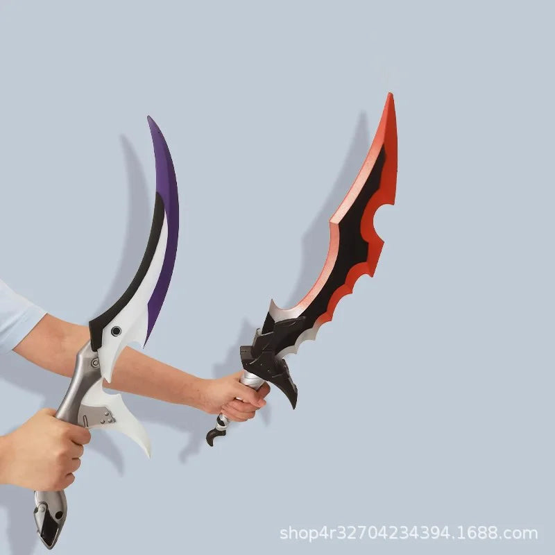46cm Solo Leveling Anime Peripheral PU Role-playing Toy Sword Figure Knight Killer Safe Unedged Cos Weapon Model Gift for Friend