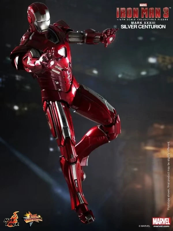 【MT】Hot Toys Marvel MMS213 "Iron Man 3" Iron Man MK33 Silver Centurion 1:6 Scale Action Figure Collection Toys