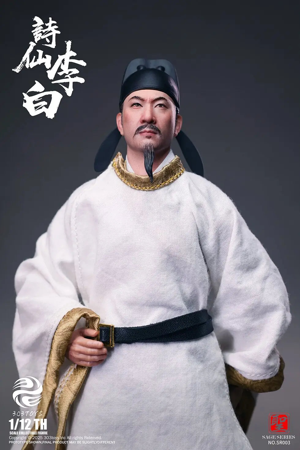 In Stock Original 303TOYS SR003 Saint Series Poet Li Bai 1/12 Ancient Action Figure 6inch Full Set Model Toys