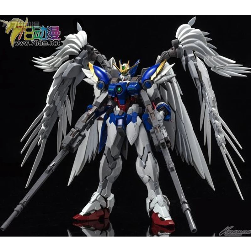 BANDAI ORIGINAL HIRM REGULAR EDITION XXXG-00W0 WING GUNDAM ZERO EW AUF LAGER Anime-Actionfigur, Bausatz, Spielzeug, Geschenk