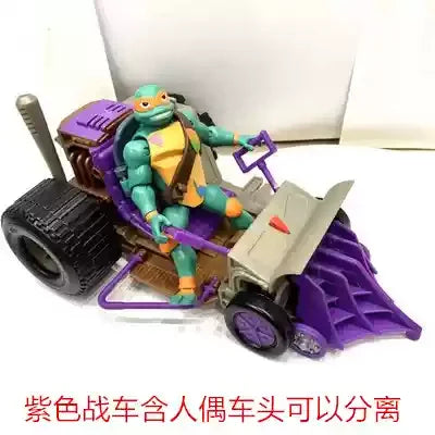 Playmates Turtles Action Figure Puppet Horse Motorcycle Rhinoceros Tiger Scene Models Anime Model Doll Desktop Decoration