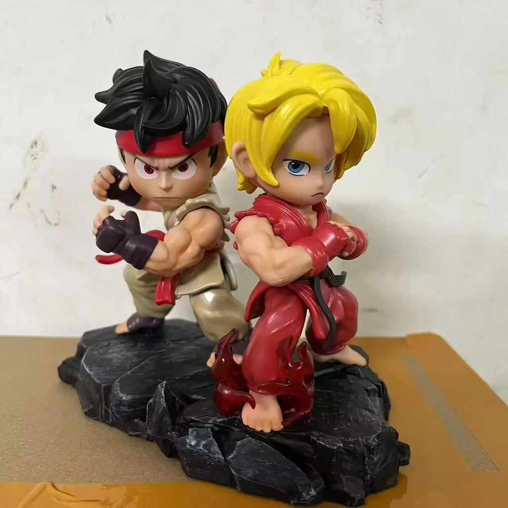 14cm Street Fighter Chun Li Anime Game Figure Ryu/Ken Masters Action Figure Guile/Zangief Figurine Collectible Model Doll Toys
