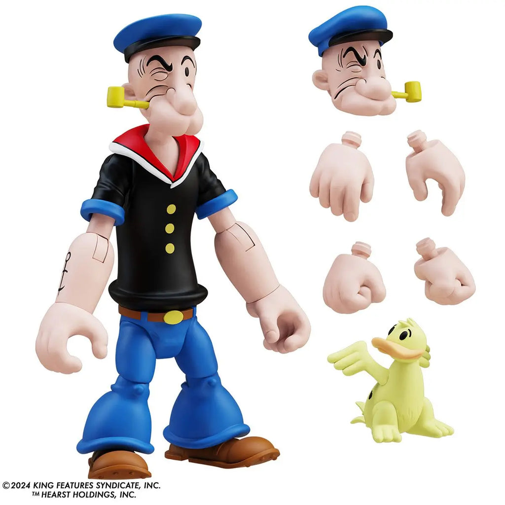 【In Stock】Official Licensed Bfs 1/12 Scale Popeye Classics Action Figure - 6" Articulated Collectible Doll