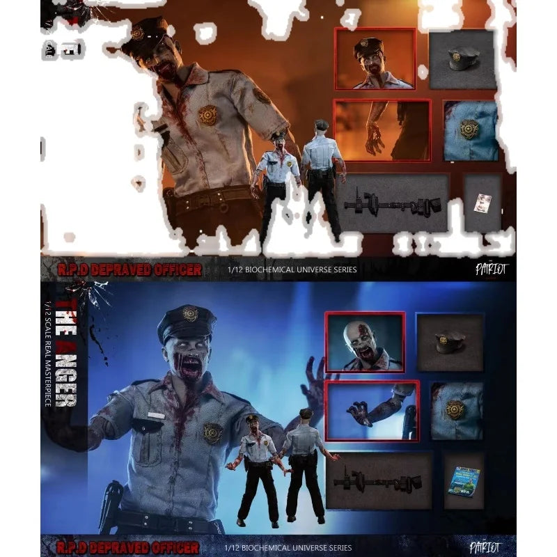 In Stock Zombie Raccoon City The Corrupted The Enraged Action Figures Collection Decoration Ornaments Model Toy Gift