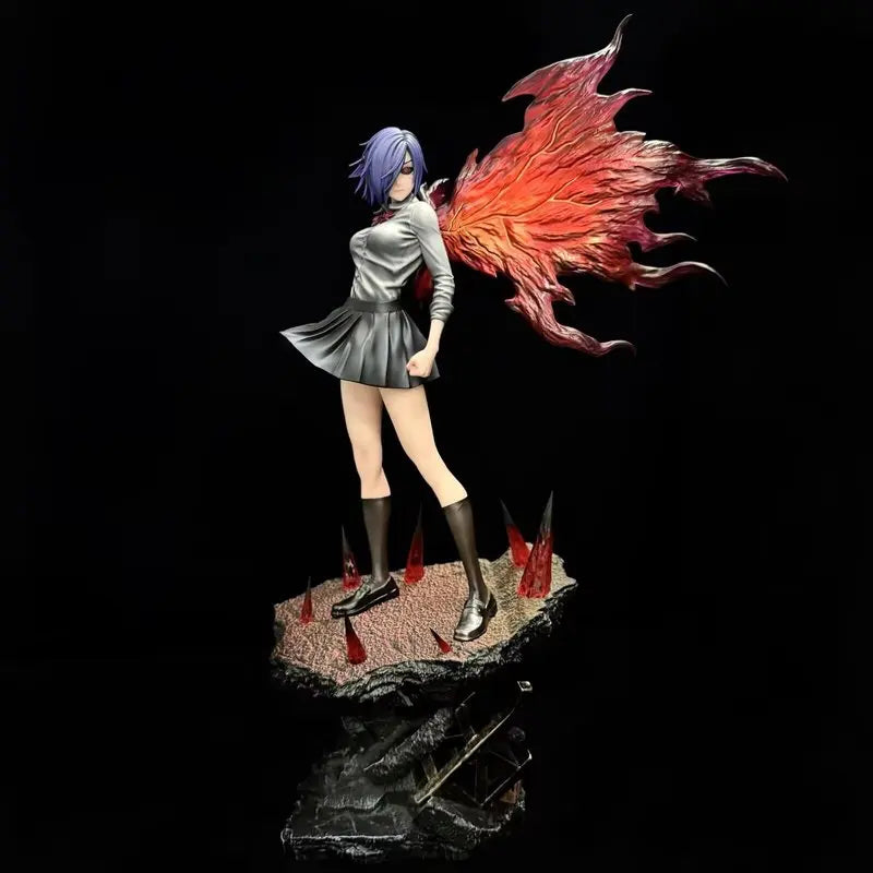 37CM GK Tokyo Ghoul Kirishima Tōka Double Headed Form Action Figures Anime Statue Desktop Ornament Girl Collectible Toys Gifts