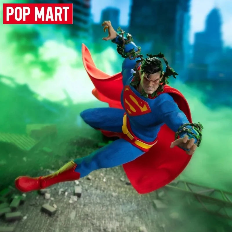 POPMART & GONG Batman Hush Superman 1/12 Scale Articulated Collectible Action Figure Fabric Outfit Model Toys For Collectors