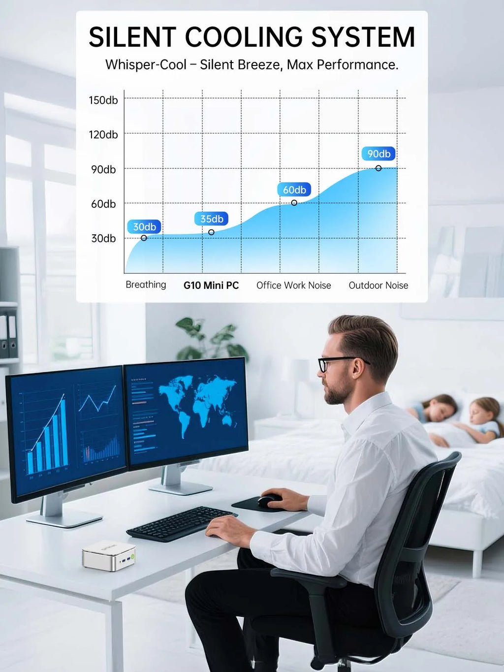 GMKtec G10 Mini PC AMD Ryzen 5 3500U 16GB DDR4 500GB SSD NVME Wifi5 BT5.0 Windows 11 Triple Display Desktop DIY Gamer Computer