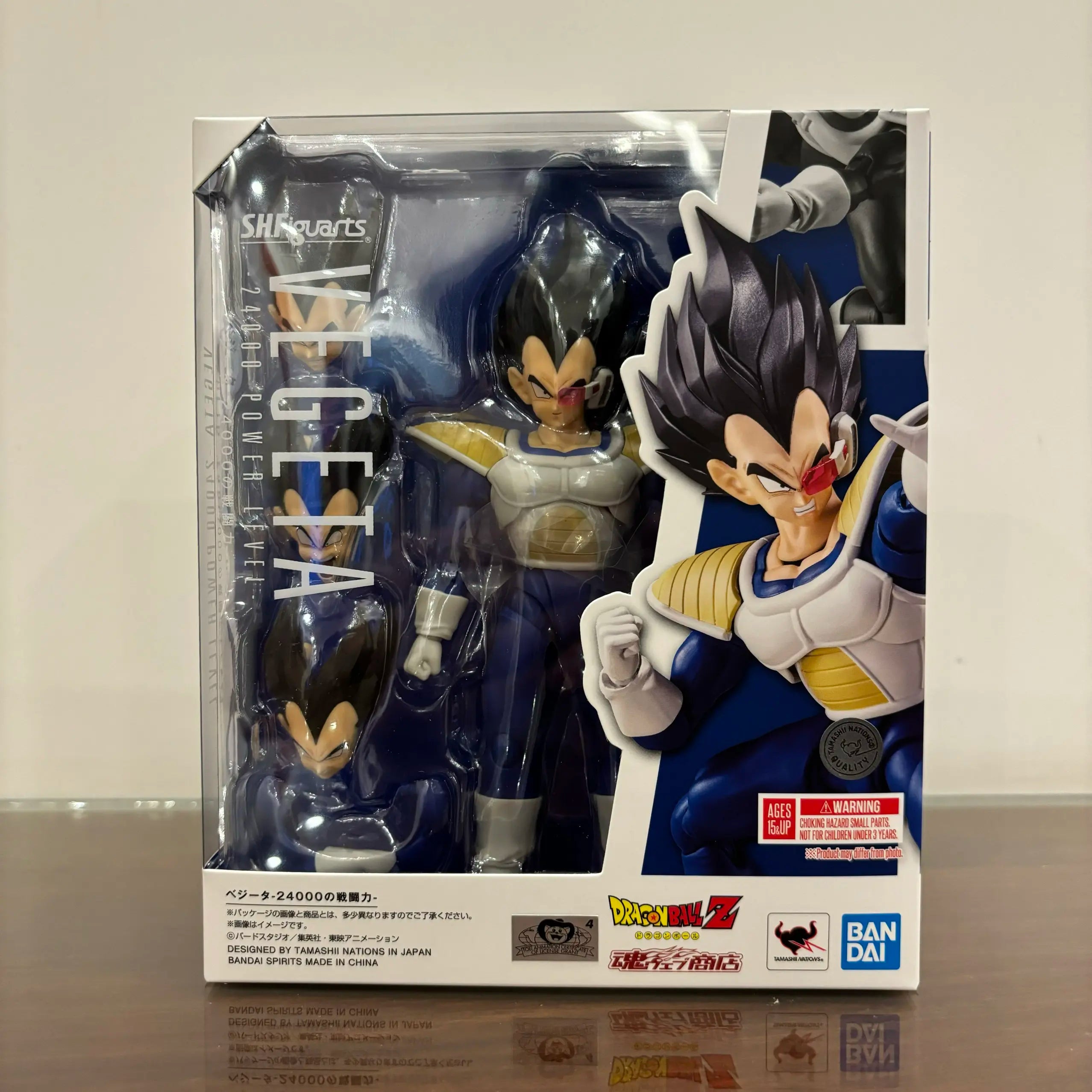 In Stock Bandai SHF Dragon Ball Z Vegeta 24000 Battle Power Anime Action Figure Model Doll Toys Hobby Collectible