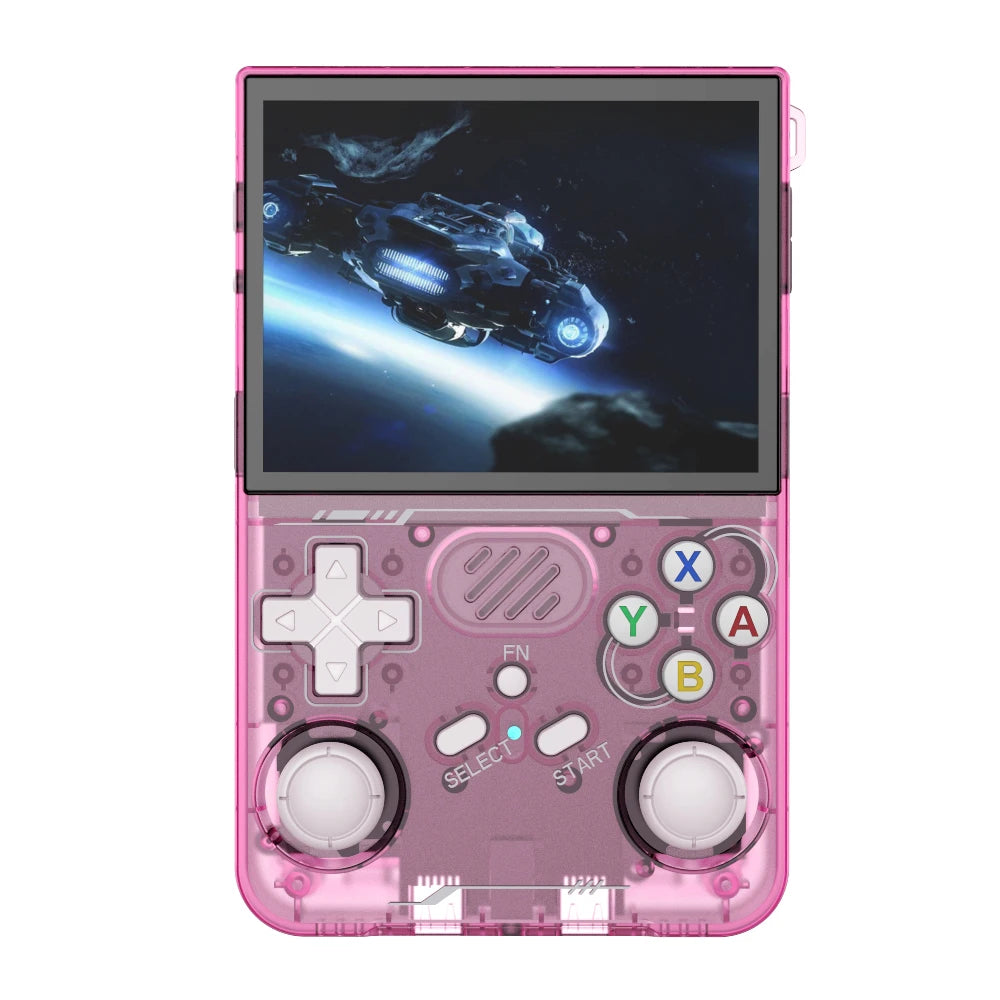 100 % ArKOS R36XX Retro-Handheld-Spielkonsole, Linux-System, 3,5-Zoll-IPS-Bildschirm, 64/128 GB/256 GB, aktualisierte Version, Schwarz