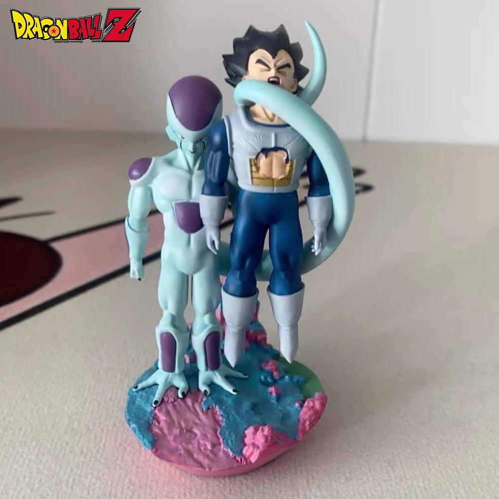 9,5 cm/3,74 Zoll Anime Dragon Ball Figur Frieza und Vegeta Actionfiguren PVC Statue Desktop Ornamen Sammlung Modell Spielzeug Geschenke