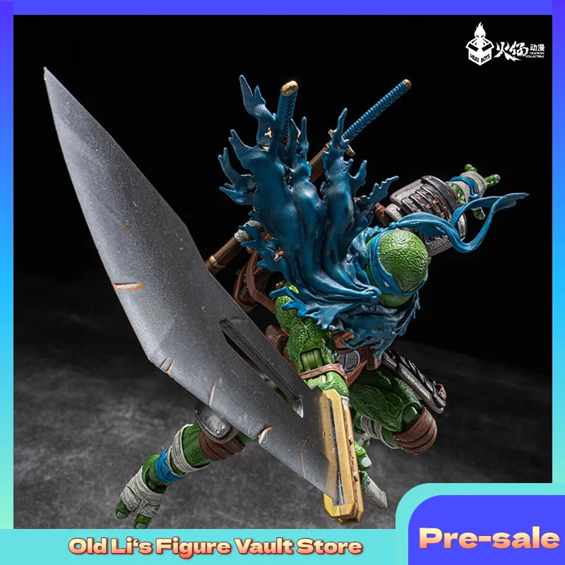 HEATBOYS Huo Zai Anime Ninja Turtles Leonardo Deluxe Edition Standard Edition Animation Character Model Action Figure Toy Gift