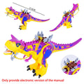2025 New Jurassic Dinosaur Titanosaurus Dinosaur Seat Buildable Dino with Fortress Structure Ladders Flag