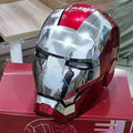 Iron Man 1:1 Helmet Mk5 Mk50 Avengers War Machine Cosplay Electric Open Close English Voice Remote Control Toys Christmas Gifts
