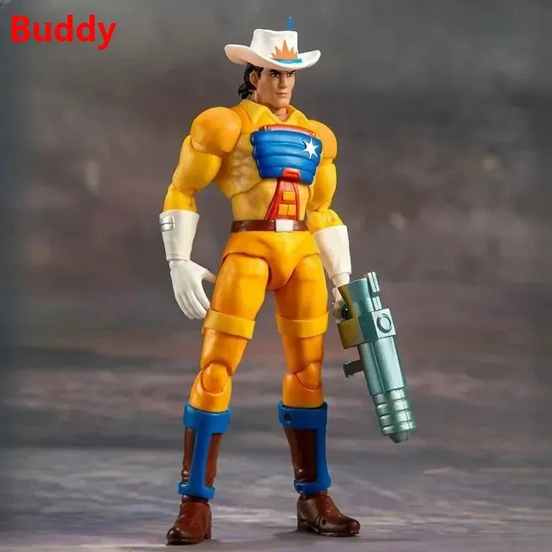 In stock Saint Model DMS 1/12 BraveStarr Interstellar Sheriff Bresta Sheriff Anime Action Figures Model Toys Gifts