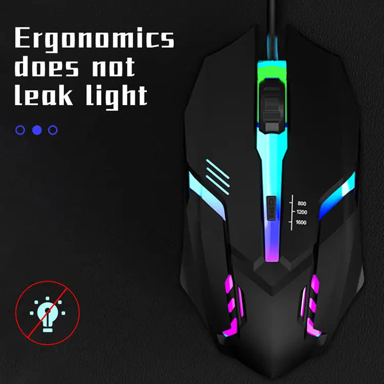Ergonomisches Design Gaming Maus Desktop-Computer Laptop USB Backlit Maus Hersteller Heißer Verkauf 