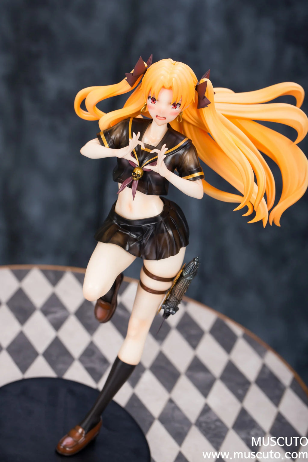 1/7 Anime school uniform Fate/Grand Order Tohsaka Rin Figures Kit kawaii Resin GK DIY White Assembly GK Model Statue Toys doll