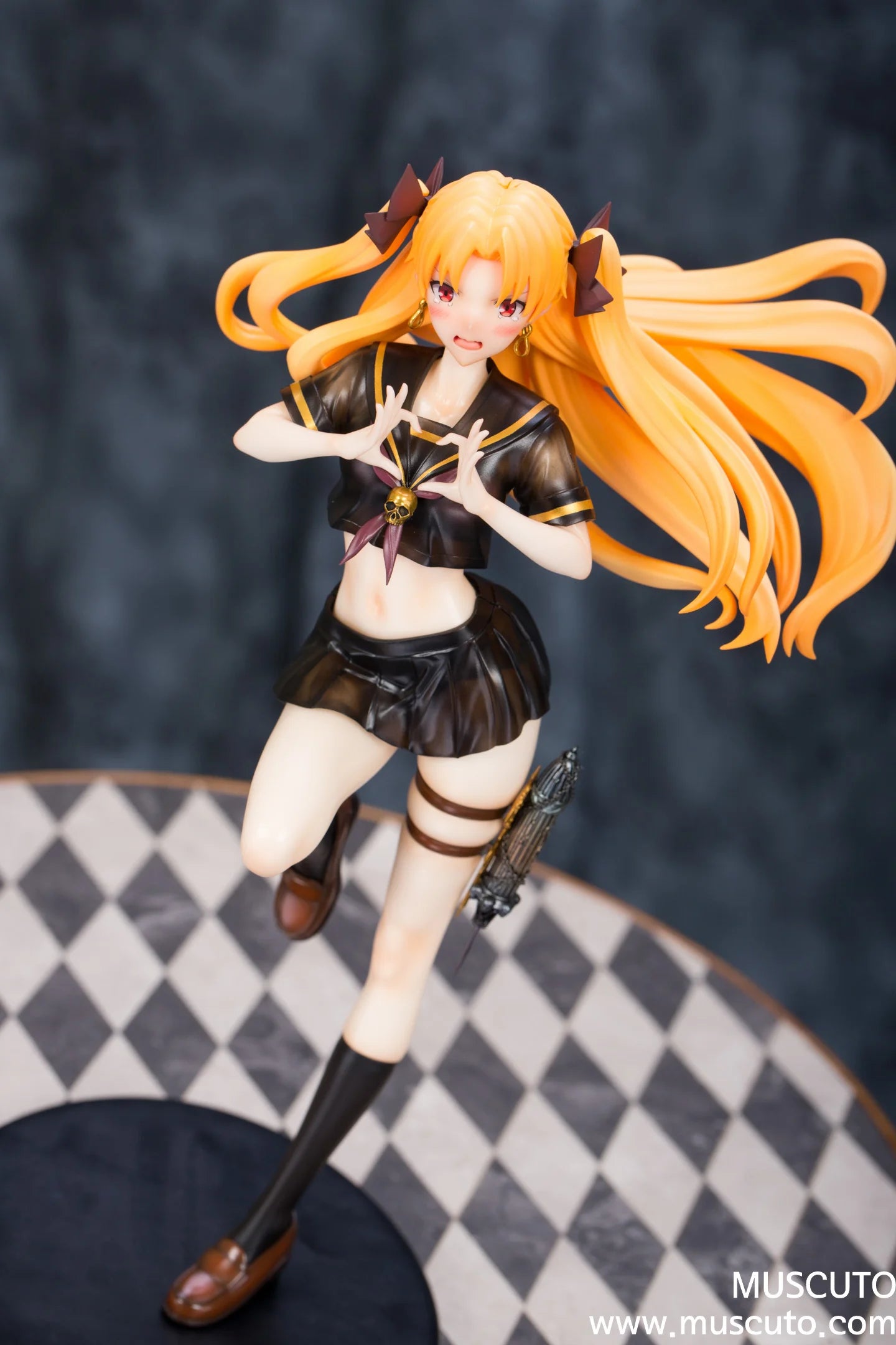 1/7 Anime school uniform Fate/Grand Order Tohsaka Rin Figures Kit kawaii Resin GK DIY White Assembly GK Model Statue Toys doll